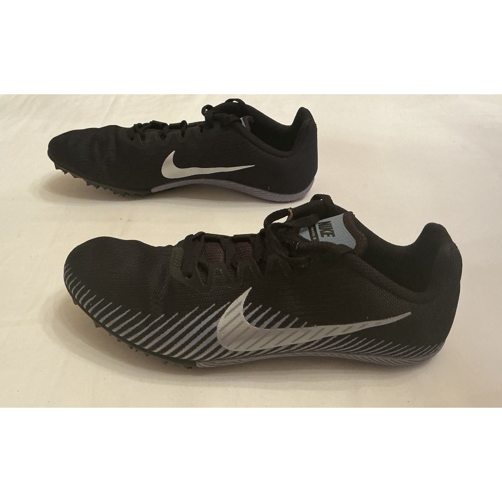 Nike Zoom Rival MD 9 Track Shoes Size 8 Black Running - See Spikes - AH1020-004